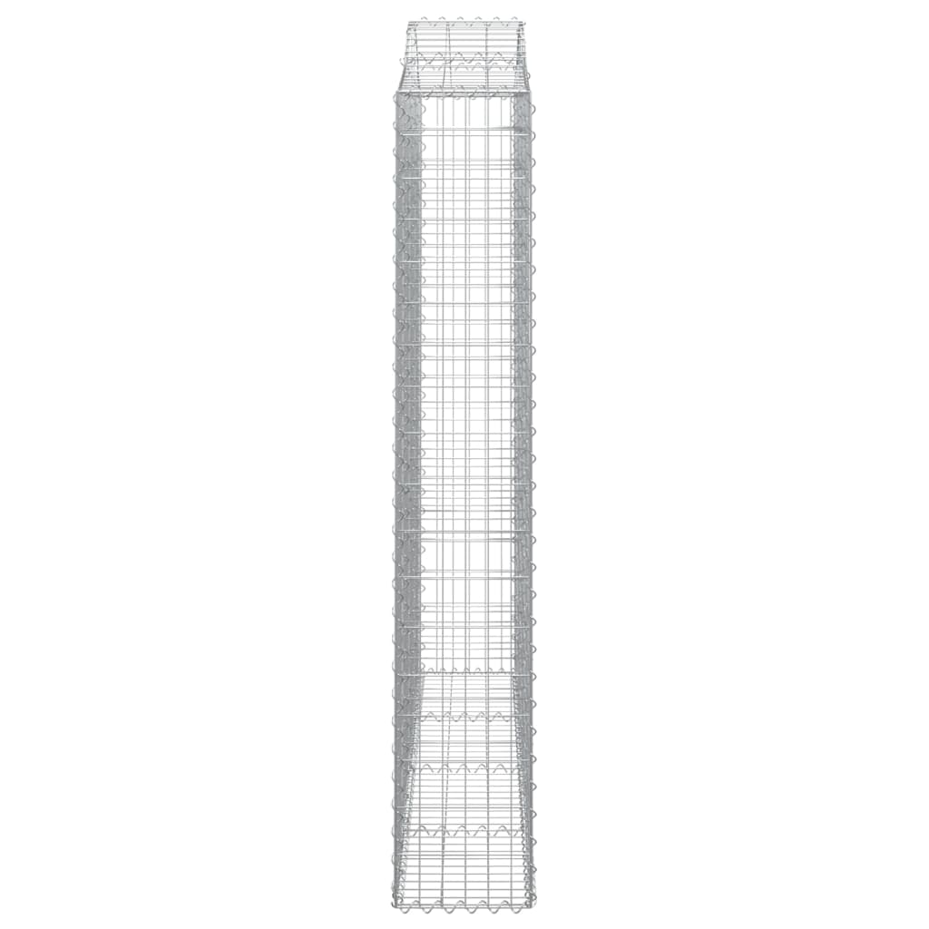 Arched Gabion Baskets 5 pcs 200x30x180/200 cm Galvanised Iron