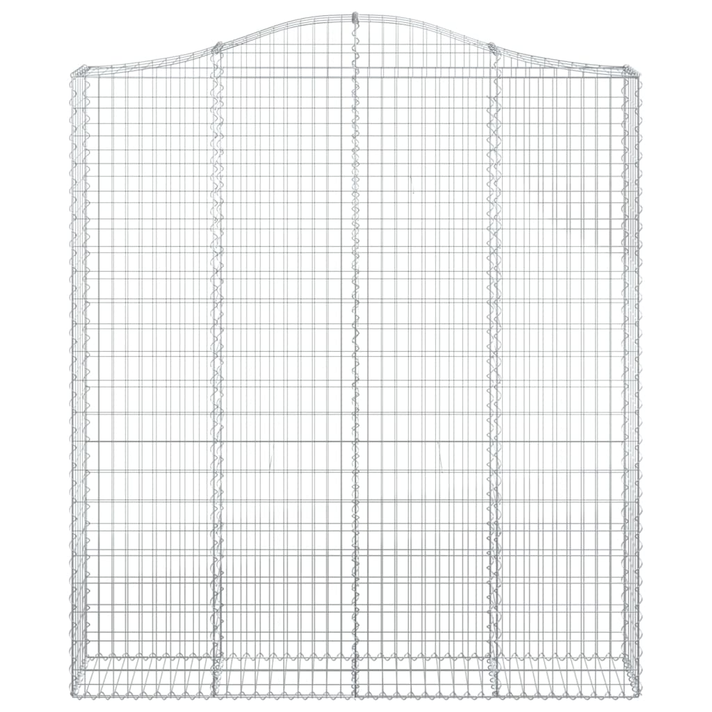 Arched Gabion Baskets 3 pcs 200x30x220/240 cm Galvanised Iron