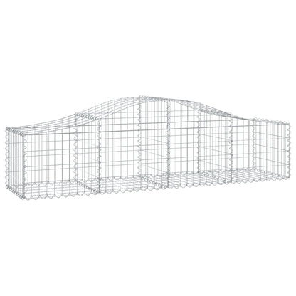 Arched Gabion Baskets 11 pcs 200x50x40/60 cm Galvanised Iron
