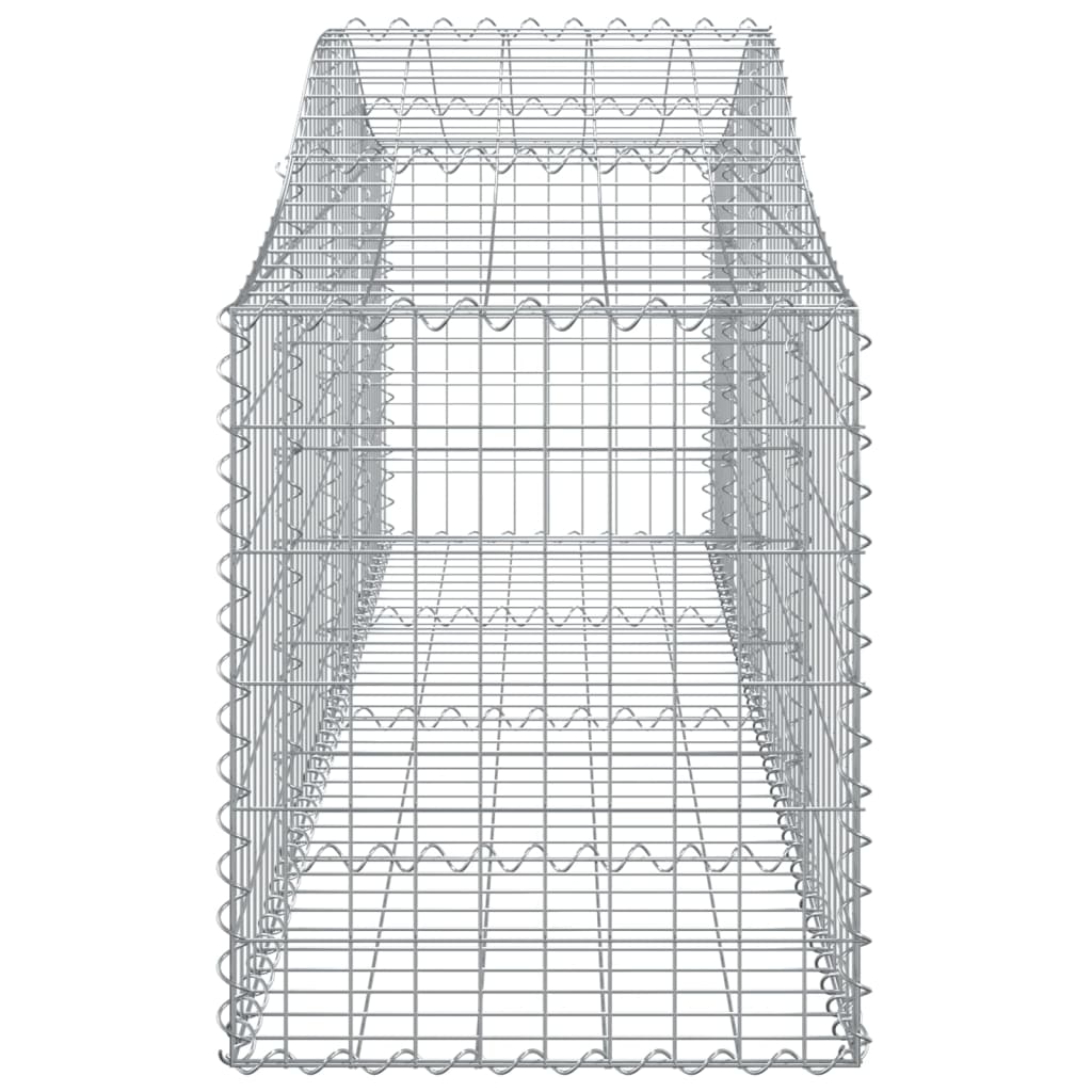 Arched Gabion Baskets 11 pcs 200x50x60/80 cm Galvanised Iron