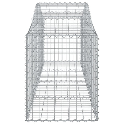 Arched Gabion Baskets 11 pcs 200x50x60/80 cm Galvanised Iron