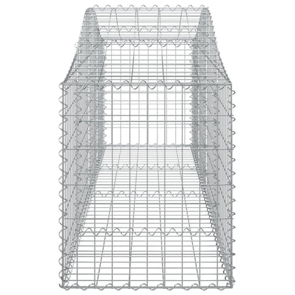 Arched Gabion Baskets 12 pcs 200x50x60/80 cm Galvanised Iron
