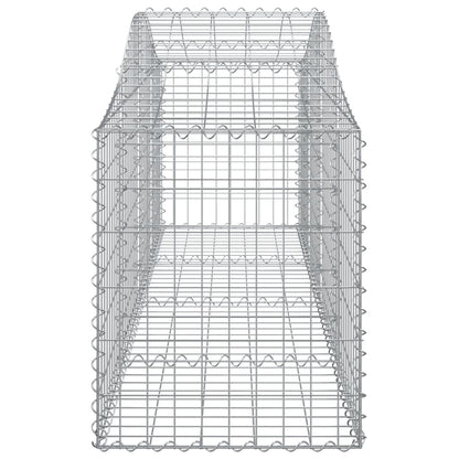 Arched Gabion Baskets 13 pcs 200x50x60/80 cm Galvanised Iron
