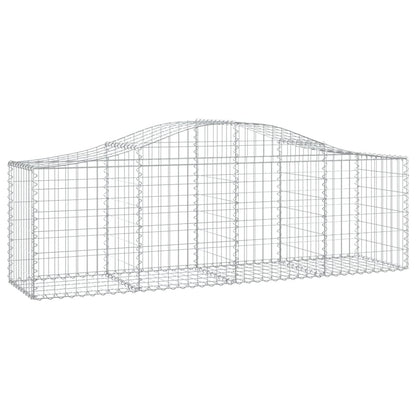 Arched Gabion Baskets 20 pcs 200x50x60/80 cm Galvanised Iron