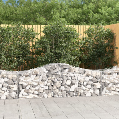 Arched Gabion Baskets 20 pcs 200x50x60/80 cm Galvanised Iron