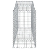 Arched Gabion Baskets 8 pcs 200x50x80/100 cm Galvanised Iron