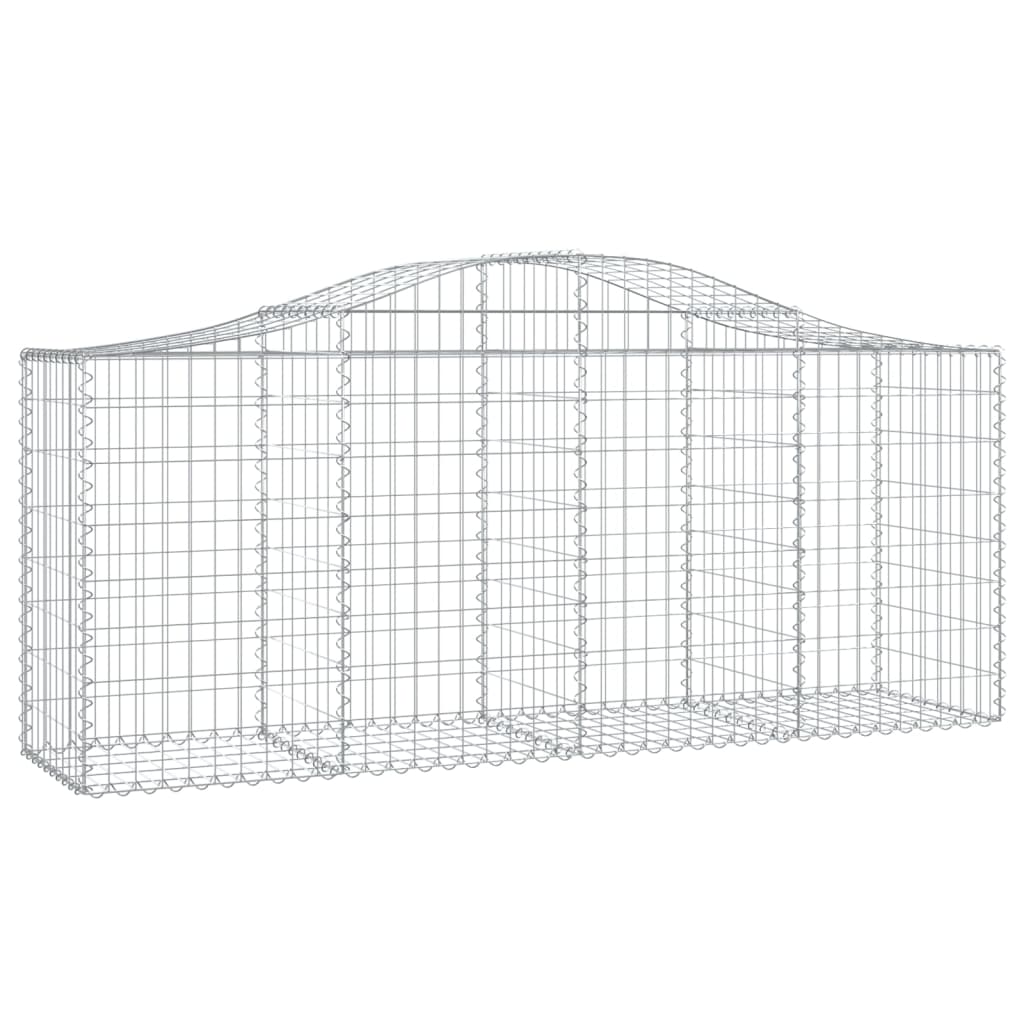 Arched Gabion Baskets 50 pcs 200x50x80/100 cm Galvanised Iron
