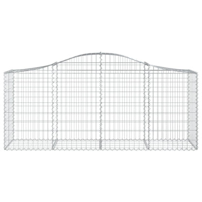 Arched Gabion Baskets 50 pcs 200x50x80/100 cm Galvanised Iron