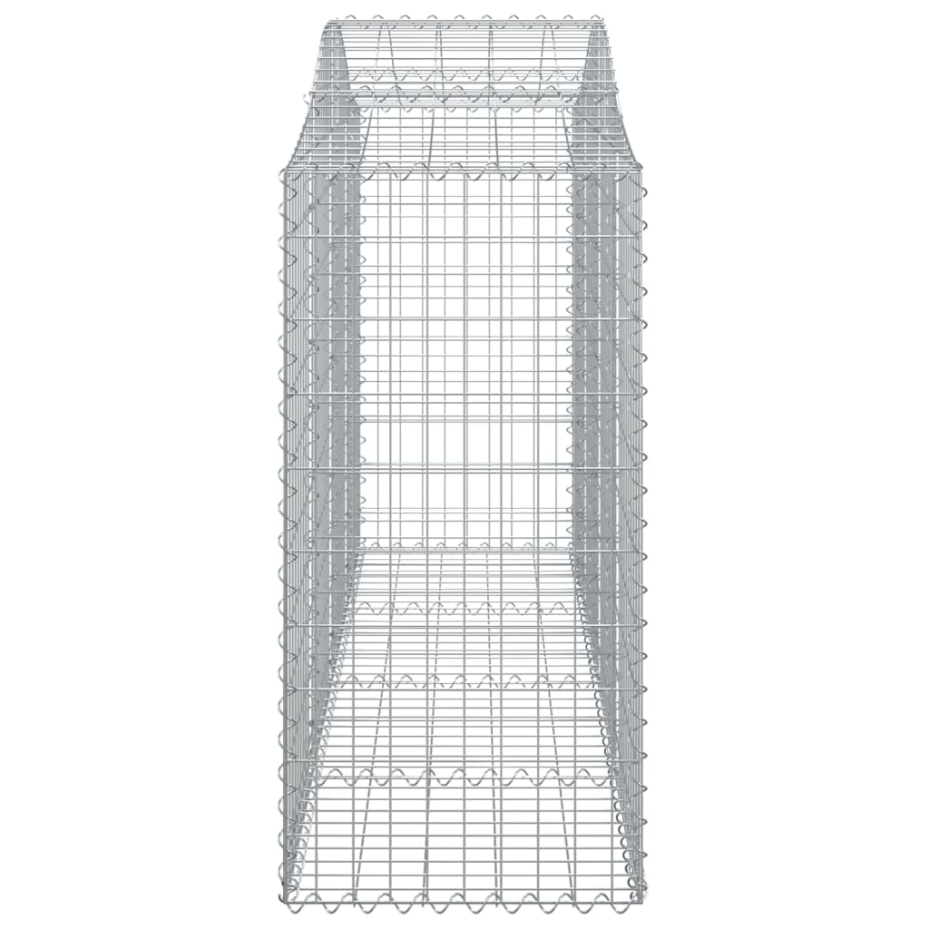 Arched Gabion Baskets 25 pcs 200x50x100/120 cm Galvanised Iron