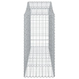 Arched Gabion Baskets 7 pcs 200x50x120/140 cm Galvanised Iron