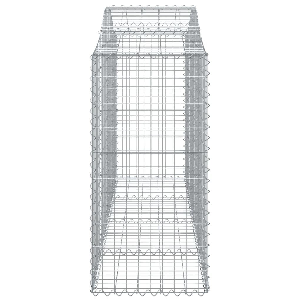 Arched Gabion Baskets 18 pcs 200x50x120/140 cm Galvanised Iron
