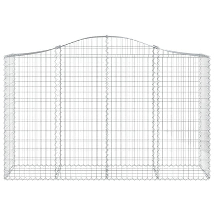 Arched Gabion Baskets 25 pcs 200x50x120/140 cm Galvanised Iron