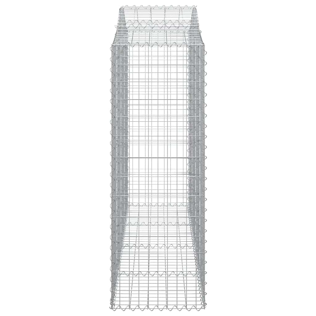 Arched Gabion Baskets 12 pcs 200x50x140/160 cm Galvanised Iron