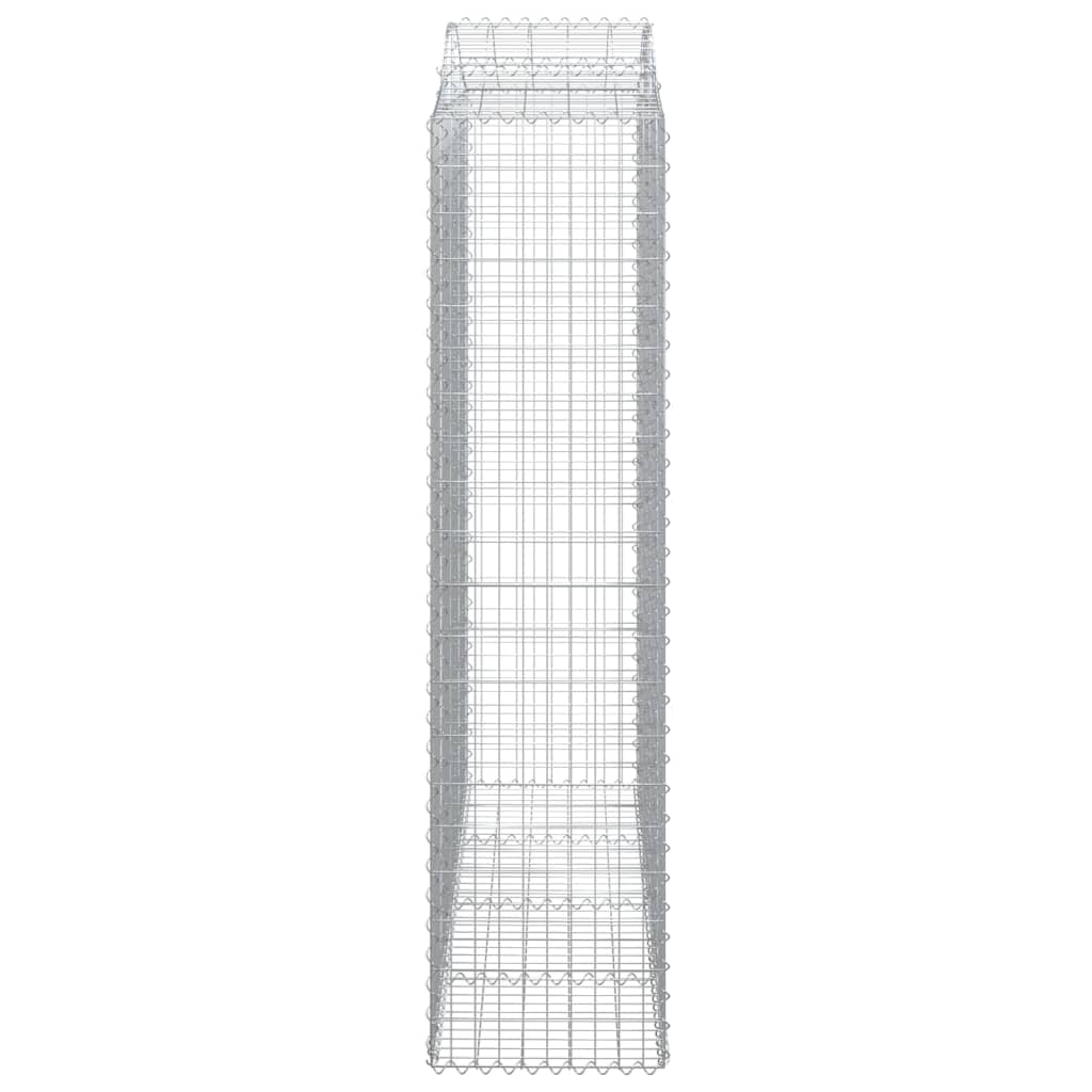 Arched Gabion Baskets 2 pcs 200x50x200/220 cm Galvanised Iron
