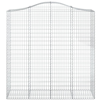Arched Gabion Baskets 5 pcs 200x50x200/220 cm Galvanised Iron
