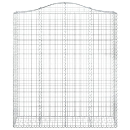 Arched Gabion Baskets 6 pcs 200x50x220/240 cm Galvanised Iron