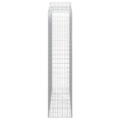 Arched Gabion Baskets 8 pcs 200x50x220/240 cm Galvanised Iron