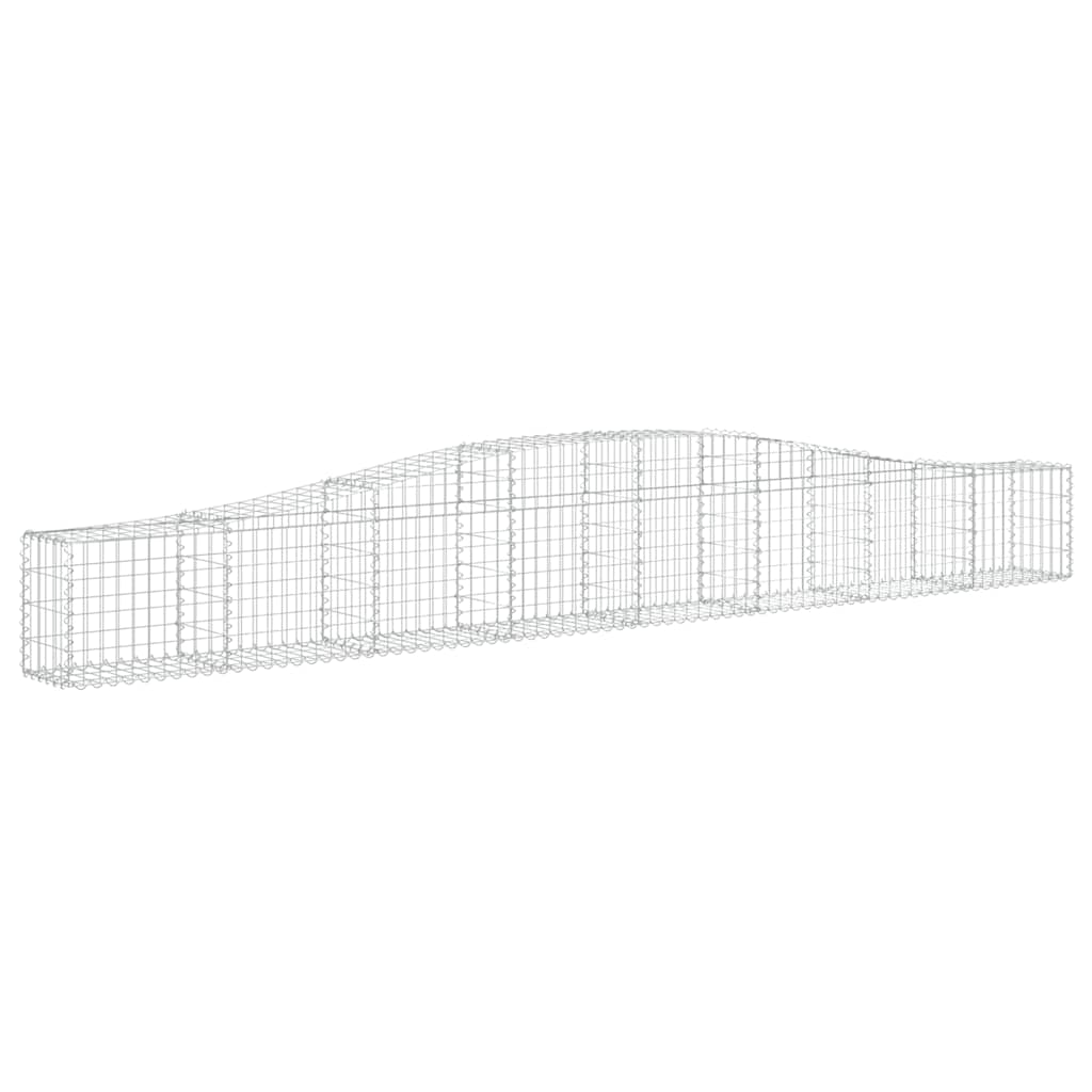 Arched Gabion Baskets 3 pcs 400x30x40/60 cm Galvanised Iron