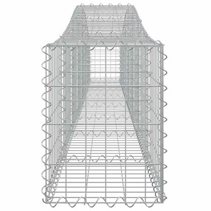 Arched Gabion Baskets 3 pcs 400x30x40/60 cm Galvanised Iron