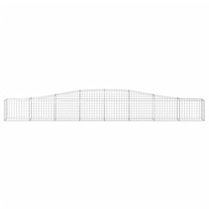 Arched Gabion Baskets 4 pcs 400x30x40/60 cm Galvanised Iron