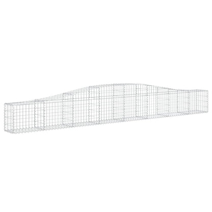 Arched Gabion Baskets 6 pcs 400x30x40/60 cm Galvanised Iron