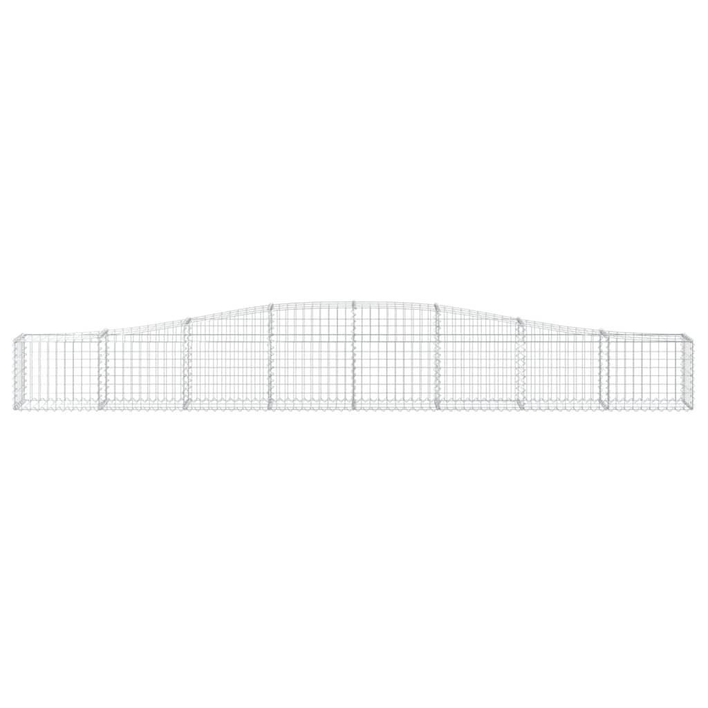 Arched Gabion Baskets 6 pcs 400x30x40/60 cm Galvanised Iron