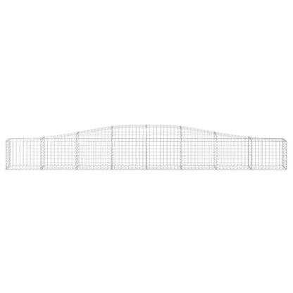 Arched Gabion Baskets 8 pcs 400x30x40/60 cm Galvanised Iron