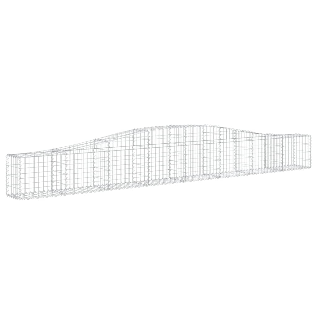 Arched Gabion Baskets 25 pcs 400x30x40/60 cm Galvanised Iron