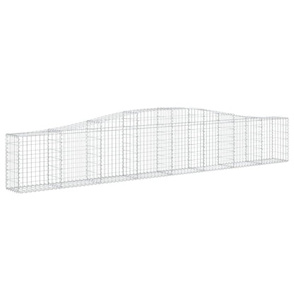 Arched Gabion Baskets 2 pcs 400x30x60/80 cm Galvanised Iron