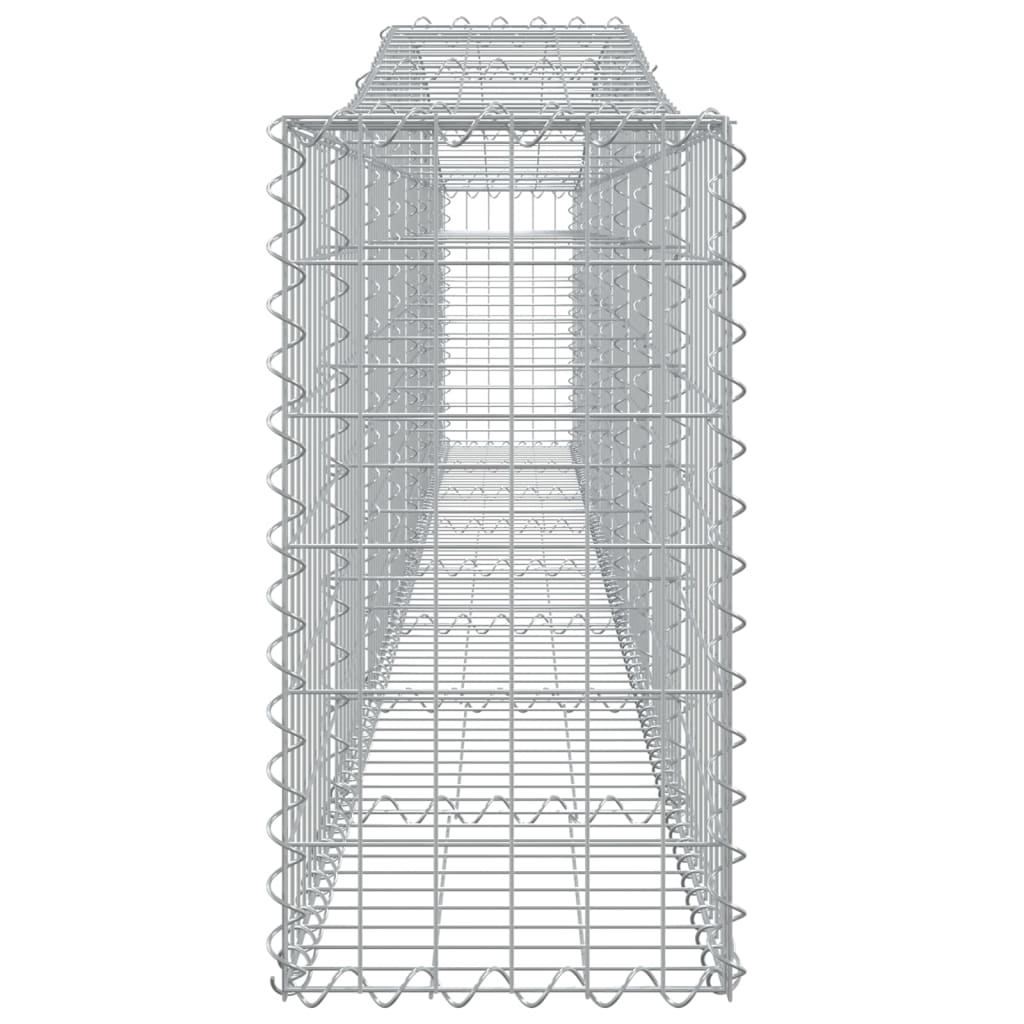 Arched Gabion Baskets 2 pcs 400x30x60/80 cm Galvanised Iron