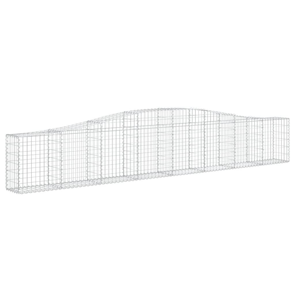 Arched Gabion Baskets 25 pcs 400x30x60/80 cm Galvanised Iron