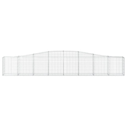 Arched Gabion Baskets 25 pcs 400x30x60/80 cm Galvanised Iron