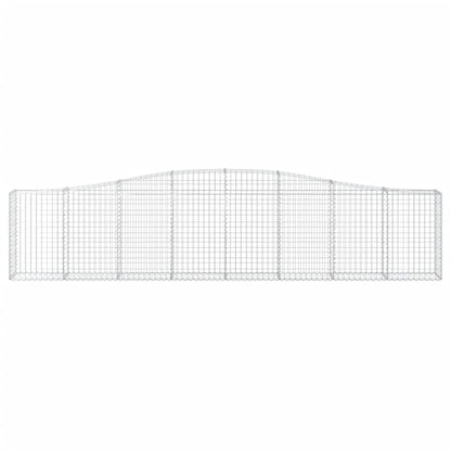 Arched Gabion Baskets 3 pcs 400x30x80/100 cm Galvanised Iron