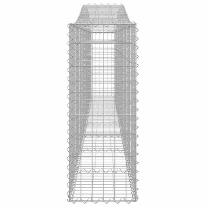 Arched Gabion Baskets 6 pcs 400x30x80/100 cm Galvanised Iron