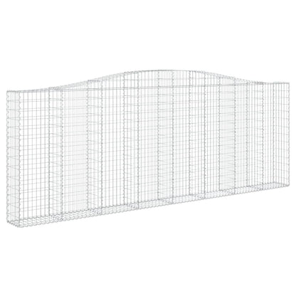 Arched Gabion Baskets 5 pcs 400x30x140/160 cm Galvanised Iron