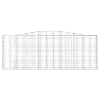 Arched Gabion Baskets 6 pcs 400x30x140/160 cm Galvanised Iron