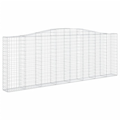 Arched Gabion Baskets 15 pcs 400x30x140/160 cm Galvanised Iron