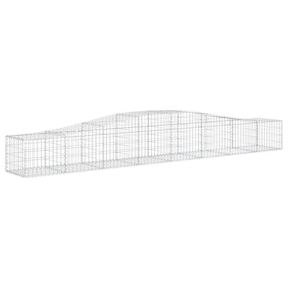 Arched Gabion Baskets 5 pcs 400x50x40/60 cm Galvanised Iron