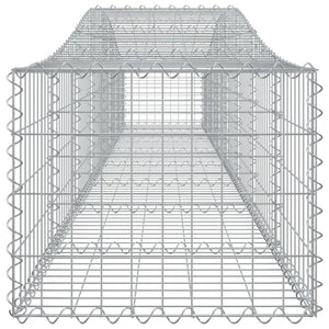 Arched Gabion Baskets 6 pcs 400x50x40/60 cm Galvanised Iron