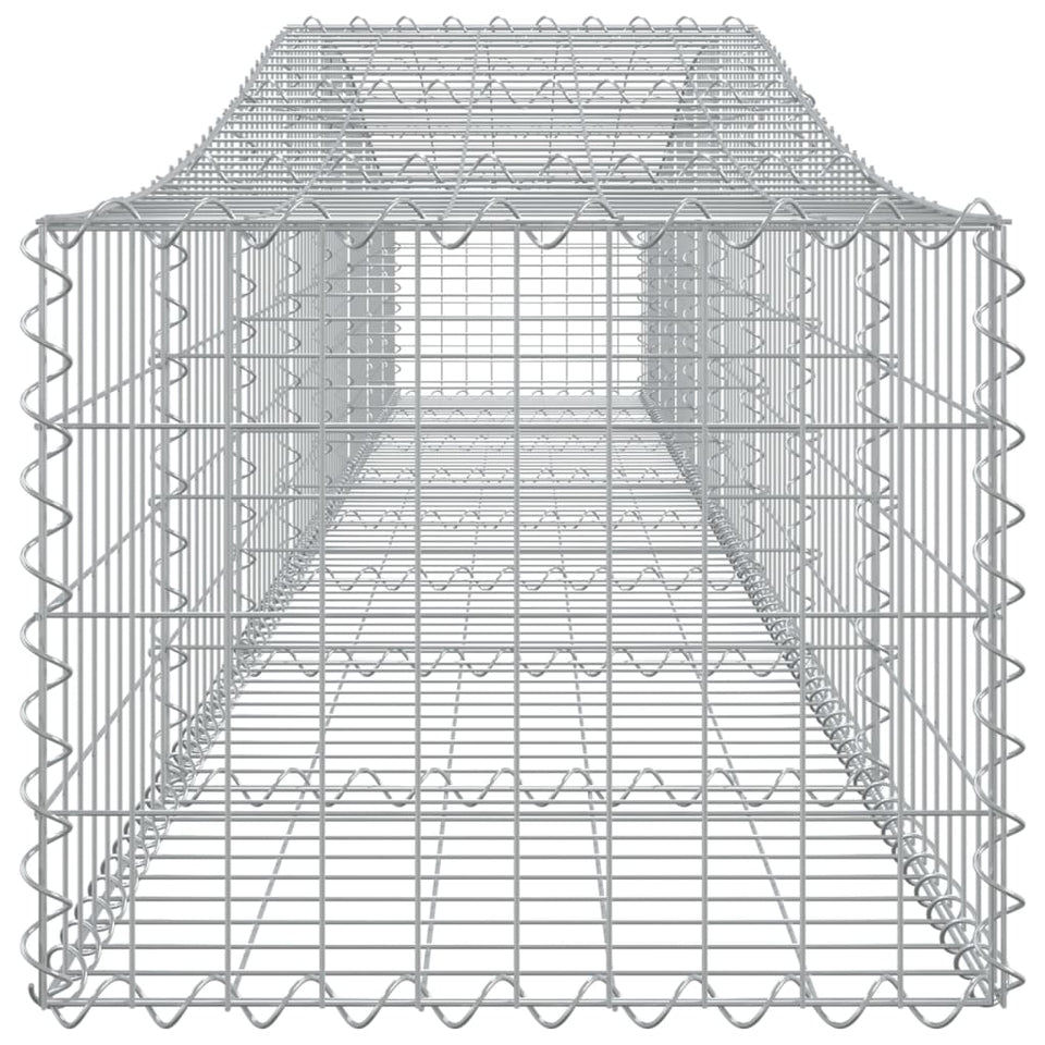 Arched Gabion Baskets 6 pcs 400x50x40/60 cm Galvanised Iron