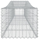 Arched Gabion Baskets 6 pcs 400x50x40/60 cm Galvanised Iron