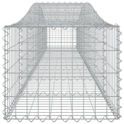 Arched Gabion Baskets 7 pcs 400x50x40/60 cm Galvanised Iron