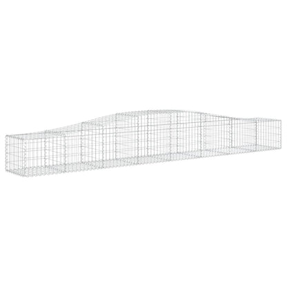 Arched Gabion Baskets 10 pcs 400x50x40/60 cm Galvanised Iron