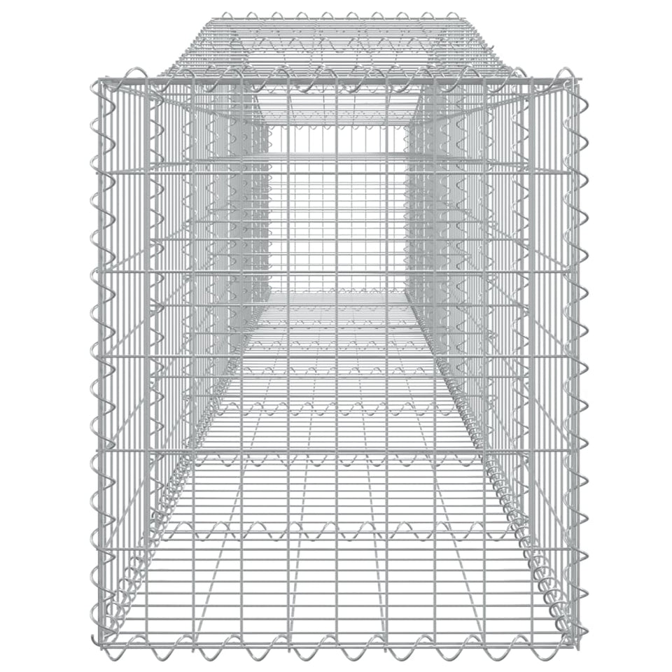 Arched Gabion Baskets 6 pcs 400x50x60/80 cm Galvanised Iron