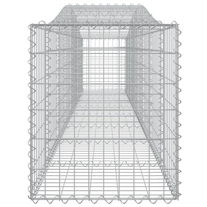 Arched Gabion Baskets 10 pcs 400x50x60/80 cm Galvanised Iron