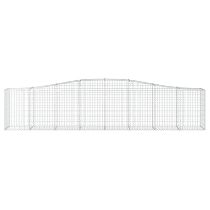 Arched Gabion Baskets 3 pcs 400x50x80/100 cm Galvanised Iron