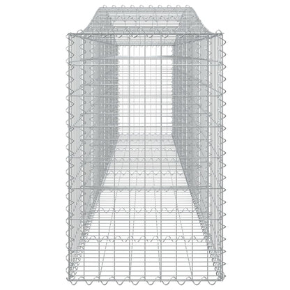 Arched Gabion Baskets 5 pcs 400x50x80/100 cm Galvanised Iron