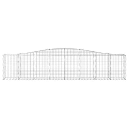 Arched Gabion Baskets 7 pcs 400x50x80/100 cm Galvanised Iron