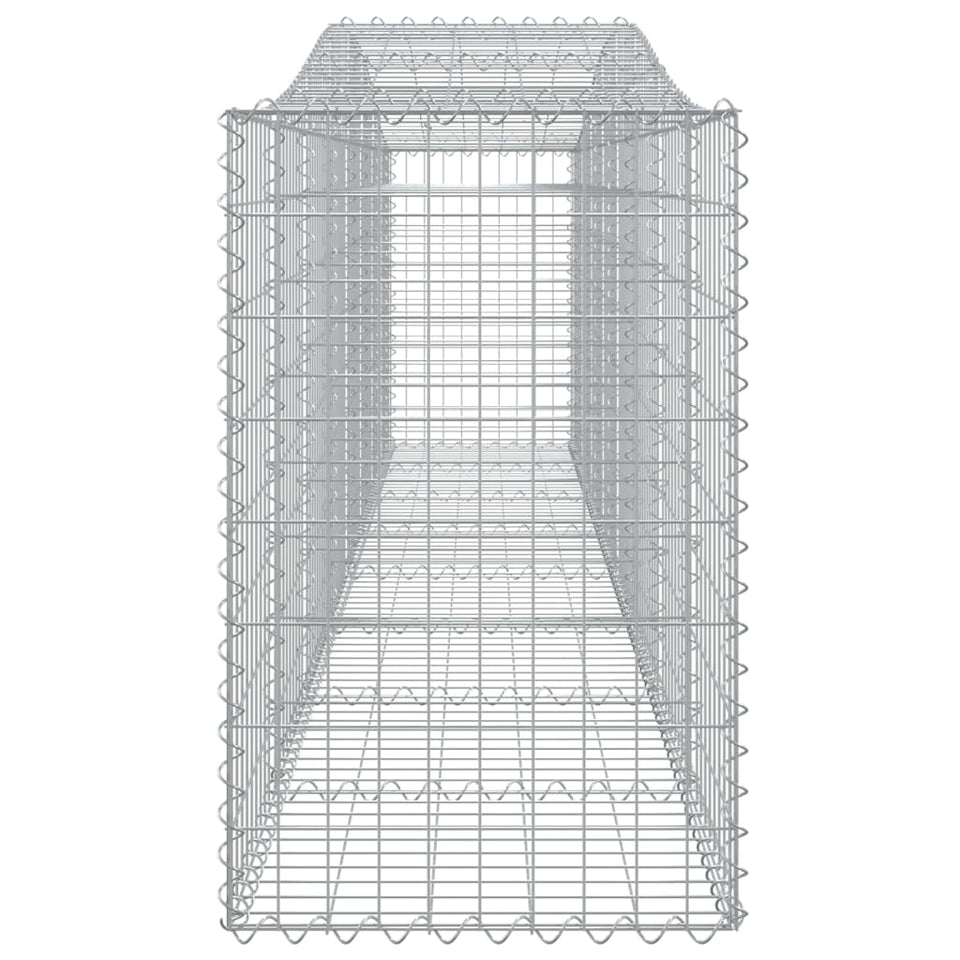 Arched Gabion Baskets 8 pcs 400x50x80/100 cm Galvanised Iron