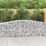 Arched Gabion Baskets 8 pcs 400x50x80/100 cm Galvanised Iron